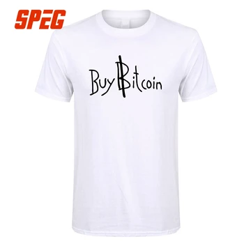 Erkek Yaz T Shirt Kısa Genç Pamuk Kısa T en fazla Cryptocurrency Bitcoin Satın 2017 Yeni Moda Erkek Tişört Kol