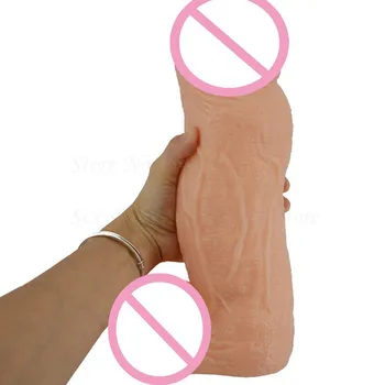 Gerçekçi Penis Kadın Mastürbatör Anal Erotik Seks Ürün Dong Kadınlar İçin 27.5 cm Dev Büyük yapay penis Süper Büyük Dick Seks Oyuncakları Büyük