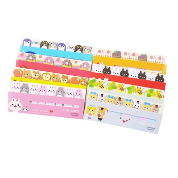 30 Paket/lot Mini Not Kawaii Karikatür Hayvanlar Tatlı Pasta Not Yapışkan Notebook Kırtasiye Kağıt Etiket Çıkartmalar Pad Notları