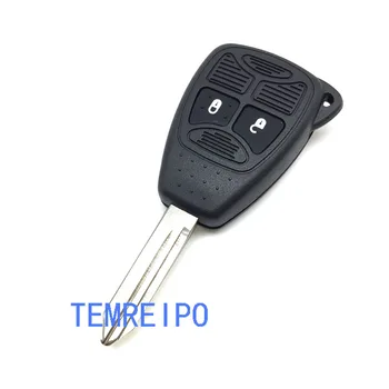 2 düğmeleri Chrysler Dodge Jeep için anahtar boş kabuk, araba anahtarı durumunda uzaktan