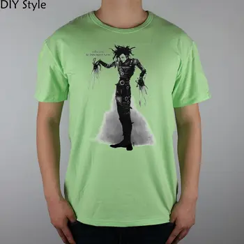 EDWARD SCİSSORHANDS SANAT JOHNY DEPP T-shirt Top Lycra Pamuk Erkek T Yeni Tasarım Yüksek Kalite Dijital Mürekkep Püskürtmeli Baskı tişört