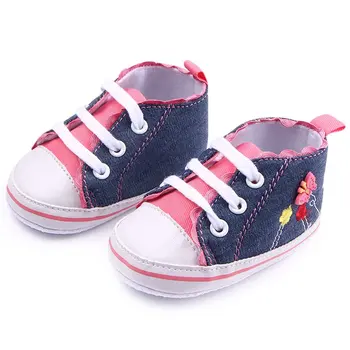 Bebek Bebek Bebek Ayakkabı 11 cm Kız Çocuk Yumuşak Tek İlk Walker Beşik Dantel-Up 25 Spor Spor Ayakkabı stilleri