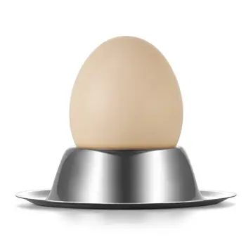4 adet/lot Paslanmaz Çelik Yumurta Tutucu Tepsi Kahvaltı Yumurta kabı Mutfak araç Sofra