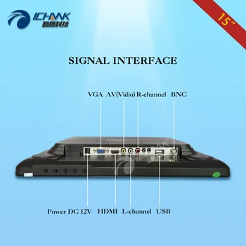 3 BNC HDMI VGA USB arabirimi HD sinyal Duvar 1024 x 768 4 ZB150JN-V59/15 inç:-endüstriyel tıbbi monitör LCD ekran monte