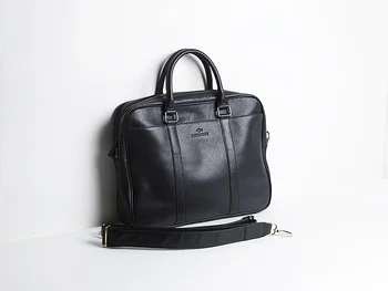 LANSPACE hakiki deri evrak çantası erkek marka Yüksek kaliteli deri erkek çantası