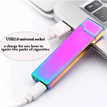 Elektrikli Tel Şarj moda 17 Tarzı USB Elektronik Çakmak Metal Şarj edilebilir Alevsiz Puro Yangın Rüzgar geçirmez Çakmak