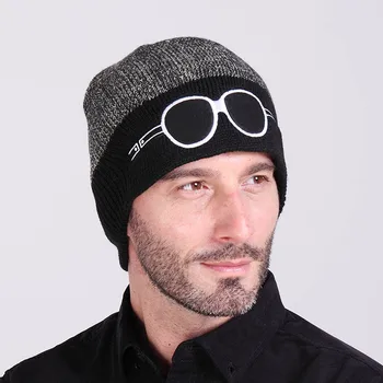 Güneş Gözlüğü Şapka Bahar Şapka Örme Erkek Skullies Erkek Bere Kış Açık Spor Kayak Cap Caps