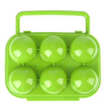 Açık Seyahat için 6 Izgaralar Yumurta Depolama Kutusu Plastik Kap Ajanda Mutfak aletleri Yumurta Tutucu Depolama Aracı Kamp