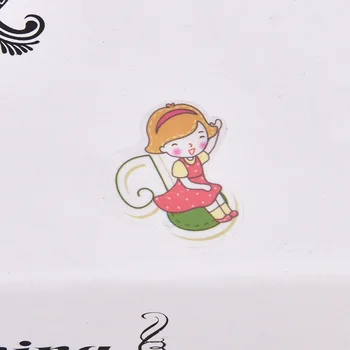 6pcs Mutlu çocukluk pvc Şeffaf Organizer Takvim Günlük Kitap Planlayıcı Sticker Scrapbook Dekorasyon papeleria satış