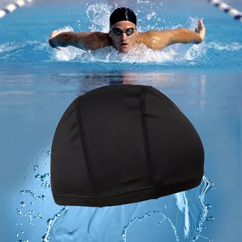 Orijinal Erkekler Dayanıklı Esnek Sportif Polyester daha İyi Unisex Yüzmek Cap Banyo Şapka Yüzme P101 Kadınlar-