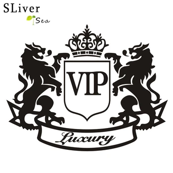 SLİVERYSEA Yeni Stil Araba Çıkartmaları Aslan Yansıtıcı Vinil Araba Kamyon Dekor kaporta Araba Aksesuarları için #B1328 Stil VIP