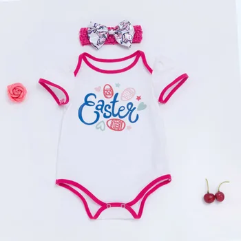 İlk Paskalya Festivali Tutu 4 adet yeni Doğan Kız Elbise Fırfır Bebek Giysileri, Bebek Vaftiz Kızı Paskalya Parti Bebek Set