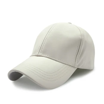 Yeni Şeker Normal Erkekler Beyzbol Şapkası Kadın Deri Snapback Erkek Baba Kış Beyzbol şapkası İçin Marka Ayarlanabilir Kemik PU Şapka Kapaklar