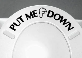 Moda Aşağı Hareket El Sanatı Çıkartma Güzel Tuvalet Sticker Komik Banyo Ürünleri Nakliye Yüksek Kaliteli Bırak Beni
