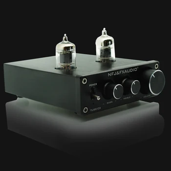 Bas/Tiz Ayarlanabilir DC/1.5 A Güç Kaynağı İle 2017 FX-Ses Yeni TÜP-03 Mini Ses Tüp Pre-amp DAC Ses