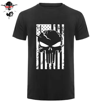 Amerikalı Keskin Nişancı Chris Kyle Erkek T Shirt Punisher Kafatası Navy Seal Team Efsane Moda Üst Tee Yaz Casual Tshirt Baskılı