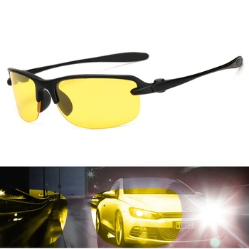 -Parlama Erkek Sürüş Gözlüğü Eyewears Gafas de sol UV400 Gece Görüş Anti uzun Koruyucusu Yüksek Kaliteli Erkek Polarize güneş Gözlüğü