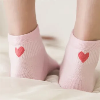 Kadın Kadın Sonbahar Kış Eğlence Saf Pamuk Spor için yeni Pamuk Kalbini Çok Sevimli Sıcak Çorap Çorap Meias