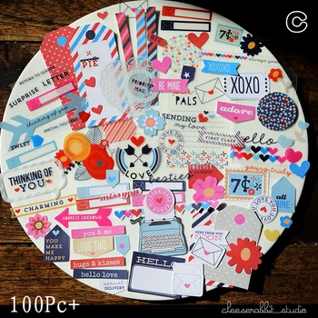 Mutlu Planlayıcısı/Kart Kapakları için KLJUYP 1set Renkli Kağıt Die Keser/Günlüğü Proje