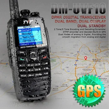 Orijinal GPS Fonksiyonu Çift Frekans VHF UHF TYT DPMR DM-UVF10 Dijital İki Yönlü Telsiz