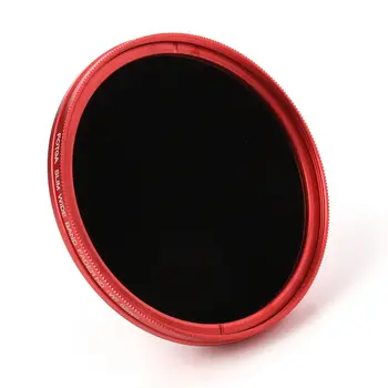 ND400 nd100 cfd'leri ND8 ND16 ND32 AD4 Nötr Yoğunluk ND2 Filtre FOTGA 77mm Değişken Faser ND Lens Kırmızı