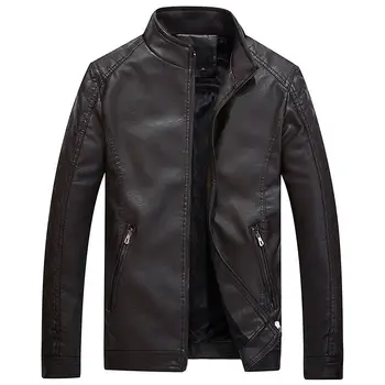 Sıcak sonbahar ve kış marka erkek 's deri ceket rahat ceket klasik deri ceket ceket takım elbise motosiklet