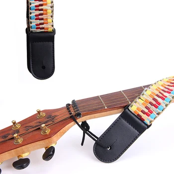 Renkli Örme Pamuk Ukulele Küçük Gitar Halk Gitar Askısı