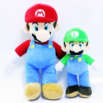 Hediye için Süper Mario Kardeşler Mario Peluş Bebek Oyuncak Bebek Yastık Çocuk Oyuncağı