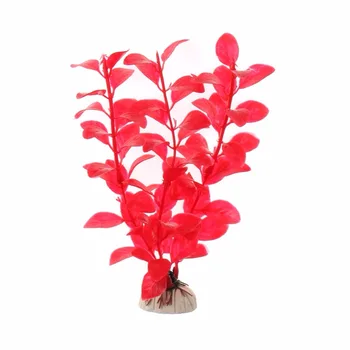 Yapay Bitki Akvaryum Dekorasyon akvaryum Dalgıç Çiçek Çimen 5 Renk İsteğe bağlı 18cm Süsü