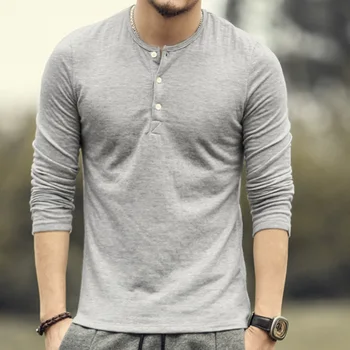 Sıcak Satış Klasik Erkek T shirt Uzun Kollu O boyun Erkek Marka Kazak Artı boyutu Üstleri Rahat Sweatshirt Mens Pamuk Tee Mens