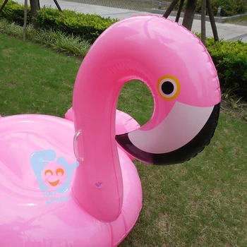 1.5 m Pembe Şişme Su Oyuncakları Plaj Havuz Eğlence Boia Flamingo Yüzme Şamandıra Şişme Binmek Flamingo 60inches