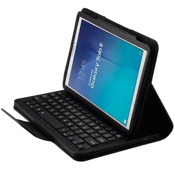 Samsung GALAXY Tab E İçin Bluetooth Klavye 1 2 Taşınabilir Kablosuz Dava T560 T561 T565 Tablet 9.6