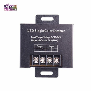 3Key Wirelss Tek Renk için Uzaktan Kumanda RF ile DC12-24 V 10A Tek Kanal Şerit ışık bandı LED Dimmer LED Kontrolör