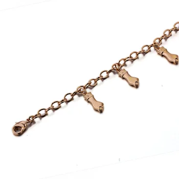 Kadın bijoux ayak zincir bağlantı bilezik için 2017 satılık altın rengi bilezik 7BR18K bracelete takı ücretsiz kargo-51 bilezik