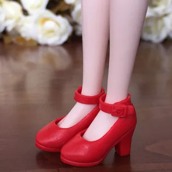İçin Licca Bebek Mini Ayakkabı İçin Blythe Bebekler İçin 4Pairs Yüksek Topuk Ayakkabı Moda Ayakkabı Momoko 1/6 1/6 BJD Bebek Aksesuarları
