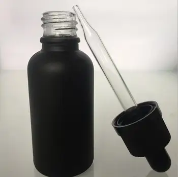 ücretsiz kargo 786pcs Siyah Cam damlalık Şişe Boş Buzlu Uçucu Yağ Şişeleri Mini E Sıvı 5 ml