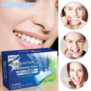 14Pairs/Diş Beyazlatma Şeritler Diş Beyazlatma Diş Clareador Beyazlatıcı Diş Beyazlatma Araçları Beyazlatır Ağız Hijyeni Bakım Jeli seti