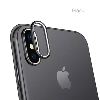 Apple iphone X lens Koruma Yüzüğü aksesuarları için lüks Arka Kamera Koruma Daire Metal Lens Koruyucu kılıfı Yüzük Tampon