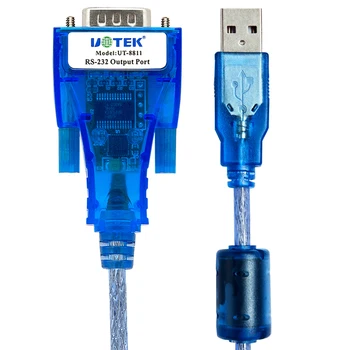Win10 UTEK UT-W8950ND, USB 2.0, Seri RS-232 DB9 9Pin Adaptör Çevirici Kablo 1.5 m destek