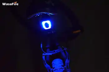 WasaFire Bisiklet Işık Arka Lamba Kırmızı ve Mavi Stop lambası USB Şarj edilebilir Bisiklet Bisiklet Güvenlik arka lambası Frontlight Balık Kuyruğu