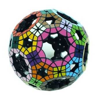 62 YKLWorld--48 içi Boş Futbol Tuttminx Profesyonel Sihirli Küp PVC Etiket Cubo Magico Bulmaca Oyunu Eğitim Oyuncak Hediye Taraflı