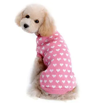 Küçük Köpek Bez Kış Bahar Pet Köpek Yavrusu Sıcak Elbise Örgü Kış Giyim için şeker Renkli Kazak -15 Kostümleri