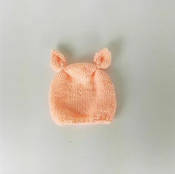 Yeni doğan Bebek bonnet yeni Doğan Bebek Kız Şapka, El Örgü Şapka, 0 - 3 M Şapka, Bebek Duş Hediye
