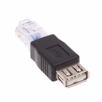 USB Erkek RJ-45 Ethernet LAN Ağ Router Soket priz Adaptörü A erkek Tipi