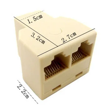 Marsnaska HARİCİ Splitter Konnektör IEEE 802.11 b LAN Ethernet Splitter Adaptörü 8P8C Ağ Çift