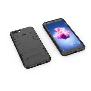 Huawei P Akıllı İNCİR İçin Huawei P Smart Case 5 Hybrid Silikon + TPU Kapak Telefon kılıfı için-L21 İNCİR-LX1 İNCİR L21 LX1 PSmart Durumda