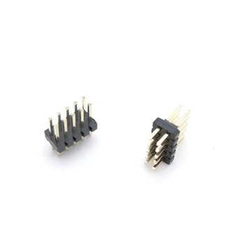 100PCS Altın 1.27 mm Pitch Erkek 5 10 Pin Pin Pin Header Düz Şerit Kaplama