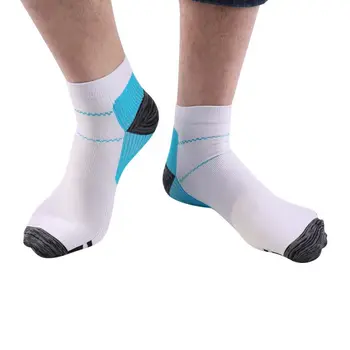 Spor Sıkıştırma Nefes Plantar Fasiit Topuk Kemer Ağrı Kesici Sıkıştırma Spor Çorap Giymek