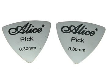 30pcs Alice Metal Gitarı Alır Paslanmaz Çelik Pena Üçgen 0.3 mm Kalınlığı