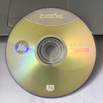 Toptan 50 adet CD / DVD Sınıf+ 4.7 GB Boş Foshan Sarı Dalga Baskılı DVD+R Diski